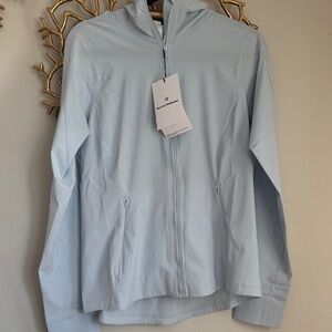 NWT Lululemon Mist Over Windbreaker jacket
color STRH Light Blue Size 8